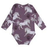 Long-sleeved bodysuit made of cotton (organic)